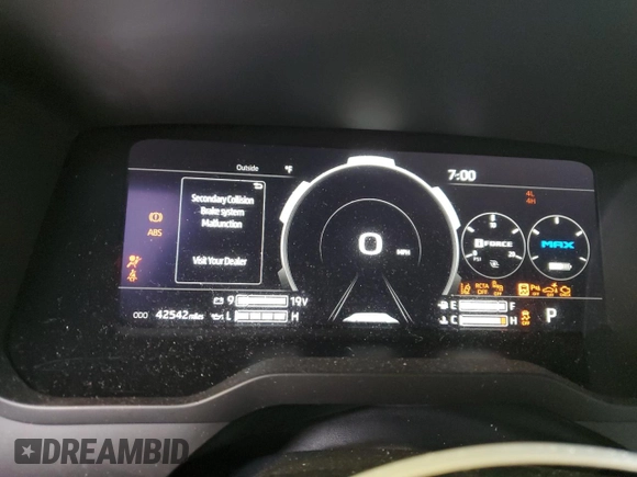 2022 Toyota Tundra Capstone Hybrid with VIN 5TFVC5DB9NX007727, listed as a Copart auction lot 49728855 with 42,542 mi miles and Salvage title. Bid and sale history available at DreamBid. Image 9.