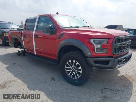 2020 Ford F-150 Raptor with VIN 1FTFW1RG9LFA36558, listed as a IAAI auction lot 41804510 with 64,328 mi miles and . Bid and sale history available at carsss.com. Image 1.