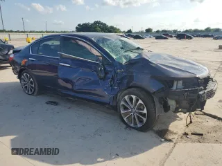 2013 Honda Accord Sport with VIN 1HGCR2F5XDA216408, listed as a Copart auction lot 54956235 with 151,112 mi miles and Salvage Title. Bid and sale history available at DreamBid. Image 4.