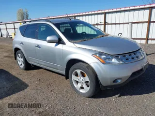 2005 Nissan Murano SL with VIN JN8AZ08W65W417702, listed as a IAAI auction lot 42061651 with 133,603 mi miles and . Bid and sale history available at DreamBid. Image 1.