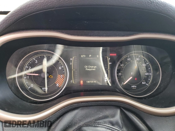 2014 Jeep Cherokee Latitude with VIN 1C4PJLCS8EW105223, listed as a Copart auction lot 75197834 with 180,720 mi miles and Non Repairable. Bid and sale history available at DreamBid. Image 9.