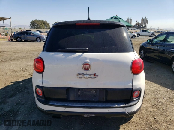 2015 FIAT 500L Urbana Trekking with VIN ZFBCFADHXFZ032494, listed as a Copart auction lot 78280594 with 129,513 mi miles and Salvage Title. Bid and sale history available at carsss.com. Image 6.