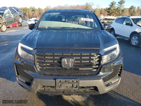 2023 Honda Ridgeline Black Edition with VIN 5FPYK3F86PB008571, listed as a Copart auction lot 85093194 with 11,280 mi miles and Salvage Title. Bid and sale history available at carsss.com. Image 5.
