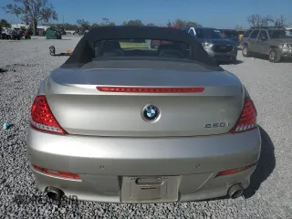 2008 BMW 6 Series 650i with VIN WBAEB53578CX61863, listed as a Copart auction lot 43656185 with 123,009 mi miles and Clean Title. Bid and sale history available at carsss.com. Image 6.