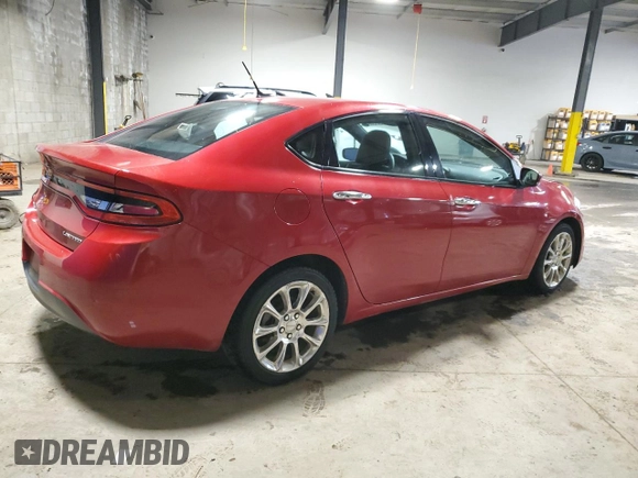 2013 Dodge Dart Limited with VIN 1C3CDFCA7DD188799, listed as a Copart auction lot 57661195 with 26,774 mi miles and Salvage title. Bid and sale history available at DreamBid. Image 3.