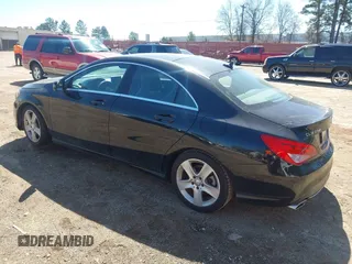 2016 Mercedes-Benz CLA with VIN WDDSJ4EB1GN299038, listed as a IAAI auction lot 41805142 with 95,621 mi miles. Bid and sale history available at carsss.com. Image 3.