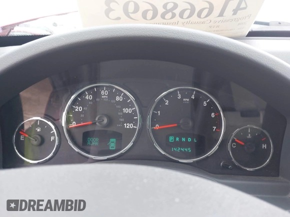 2008 Jeep Liberty Limited with VIN 1J8GN58K68W161456, listed as a IAAI auction lot 41668693 with 142,445 mi miles and . Bid and sale history available at carsss.com. Image 7.