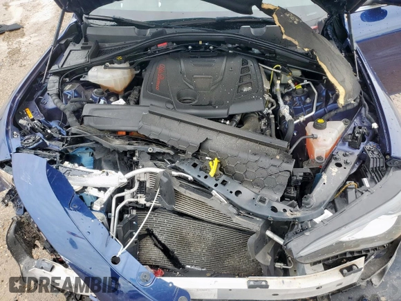 2021 Alfa Romeo Giulia with VIN ZARFAMAN6M7639186, listed as a Copart auction lot 58371745 with 46,162 mi miles and Salvage title. Bid and sale history available at DreamBid. Image 11.