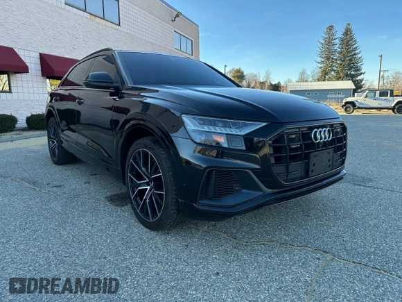 2019 Audi Q8 Prestige with VIN WA1FVAF15KD025497, listed as a Copart auction lot 53828925 with 120,414 mi miles and Clean Title. Bid and sale history available at carsss.com. Image 1.