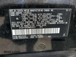 2011 Toyota RAV4 with VIN 2T3ZF4DV9BW096647, listed as a Copart auction lot 53524925 with Not Provided miles and Salvage Title. Bid and sale history available at DreamBid. Image 13.