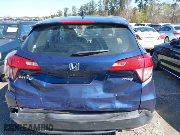 2017 Honda HR-V LX with VIN 3CZRU6H33HM703530, listed as a IAAI auction lot 41858760 with 165,239 mi miles. Bid and sale history available at carsss.com. Image 16.