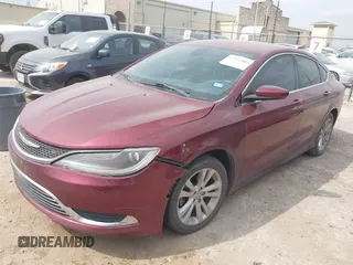 2015 Chrysler 200 Limited with VIN 1C3CCCAB3FN606107, listed as a IAAI auction lot 42062802 with 97,011 mi miles and . Bid and sale history available at DreamBid. Image 2.