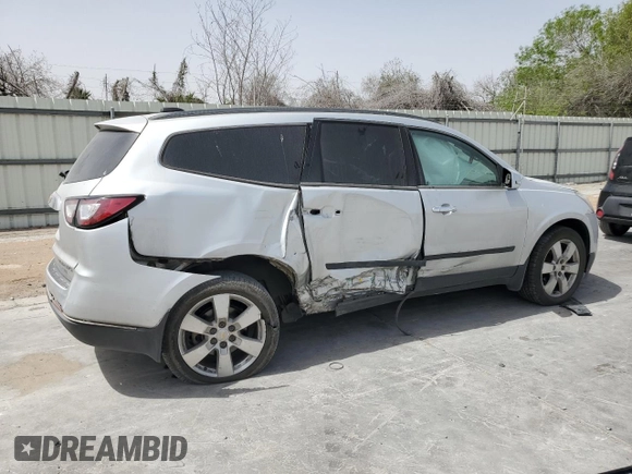 2016 Chevrolet Traverse LS z VIN 1GNKRFKD2GJ254435, wystawiony jako Copart lot #49959665 z przebiegiem 113 238 mil mil oraz Szkoda całkowita • Salvage title. Historia ofert i sprzedaży dostępna na DreamBid. Obrazek 3.