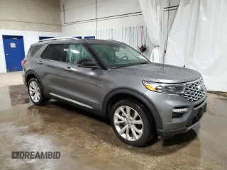 2024 Ford Explorer Platinum with VIN 1FM5K8HC8RGA65577, listed as a Copart auction lot 51620125 with 6,808 mi miles and Salvage Title. Bid and sale history available at carsss.com. Image 4.