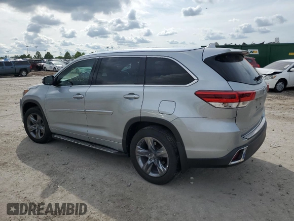 2017 Toyota Highlander Limited with VIN 5TDDZRFH0HS444271, listed as a Copart auction lot 60922755 with Not provided miles and Salvage title. Bid and sale history available at DreamBid. Image 2.