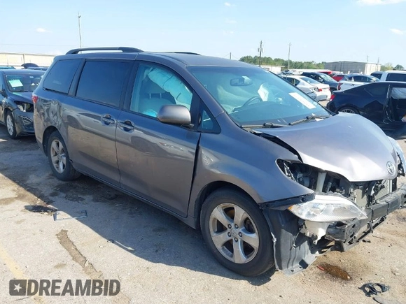 2016 Toyota Sienna LE AAS with VIN 5TDKK3DC1GS714039, listed as a IAAI auction lot 41868423 with 150,817 mi miles. Bid and sale history available at carsss.com. Image 1.