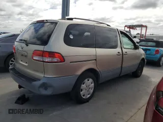 2002 Toyota Sienna CE with VIN 4T3ZF19C12U455513, listed as a Copart auction lot 74090554 with 0 mi miles and Salvage Title. Bid and sale history available at carsss.com. Image 3.