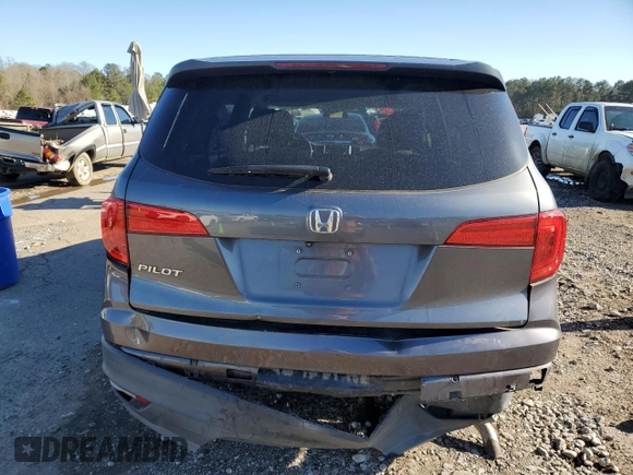 2016 Honda Pilot LX with VIN 5FNYF5H15GB026763, listed as a Copart auction lot 46741935 with 158,342 mi miles and Salvage Title. Bid and sale history available at DreamBid. Image 6.