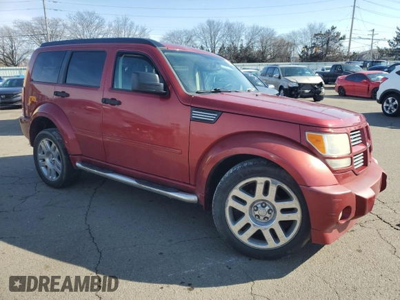 2008 Dodge Nitro R/T with VIN 1D8GU58658W102624, listed as a Copart auction lot 44599285 with 116,920 mi miles and Salvage Title. Bid and sale history available at DreamBid. Image 4.