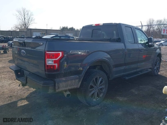 2018 Ford F-150 XL with VIN 1FTFX1E58JFE24900, listed as a IAAI auction lot 41775393 with 150,083 mi miles. Bid and sale history available at carsss.com. Image 4.