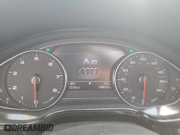 2011 Audi A8 z VIN WAURVAFD9BN005595, wystawiony jako Copart lot #66302644 z przebiegiem 106 610 mil mil oraz Nie do naprawy. Historia ofert i sprzedaży dostępna na DreamBid. Obrazek 9.