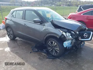 2019 Nissan Kicks S with VIN 3N1CP5CU8KL542721, listed as a IAAI auction lot 41889781 with 88,604 mi miles and . Bid and sale history available at carsss.com. Image 1.