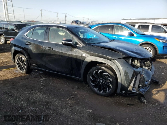 2021 Lexus UX 250h F Sport z VIN JTHR9JBH7M2041966, wystawiony jako Copart lot #49677335 z przebiegiem 27 880 mil mil oraz Szkoda całkowita • Salvage title. Historia ofert i sprzedaży dostępna na DreamBid. Obrazek 4.