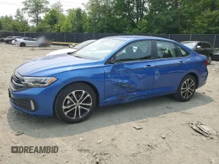 2024 Volkswagen Jetta Sport with VIN 3VWAM7BU5RM080579, listed as a Copart auction lot 59594815 with 10,115 mi miles and Salvage title. Bid and sale history available at DreamBid. Image 1.