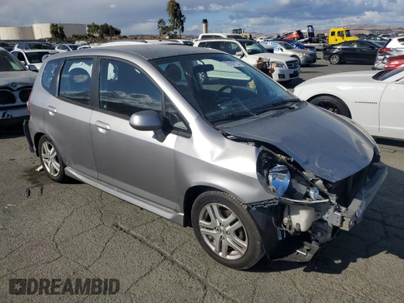 2007 Honda Fit Sport with VIN JHMGD37617S024934, listed as a Copart auction lot 78197174 with 227,377 mi miles and Salvage Title. Bid and sale history available at carsss.com. Image 4.