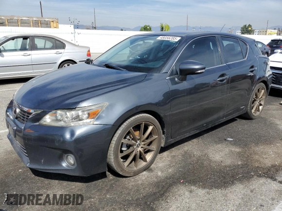 2011 Lexus CT 200h with VIN JTHKD5BH5B2035541, listed as a Copart auction lot 48056285 with 183,624 mi miles and Salvage Title. Bid and sale history available at DreamBid. Image 1.