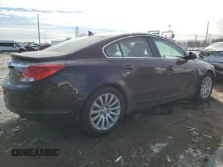 2011 Buick Regal CXL Turbo TO3 with VIN W04GX5GV1B1129123, listed as a Copart auction lot 44267065 with Not provided miles and Salvage title. Bid and sale history available at DreamBid. Image 3.