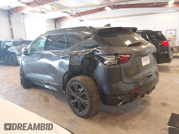 2021 Chevrolet Blazer RS with VIN 3GNKBKRS3MS553847, listed as a IAAI auction lot 42231473 with 51,822 mi miles and . Bid and sale history available at DreamBid. Image 3.