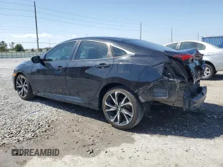 2021 Honda Civic Sedan Sport with VIN 2HGFC2F83MH556056, listed as a Copart auction lot 52320955 with 89,682 mi miles and Non Repairable. Bid and sale history available at carsss.com. Image 2.