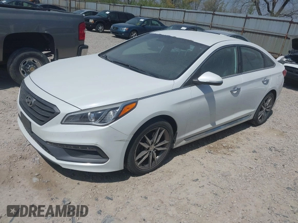 2015 Hyundai Sonata Sport with VIN 5NPE34AB1FH067383, listed as a IAAI auction lot 42075777 with 109,403 mi miles and . Bid and sale history available at carsss.com. Image 17.