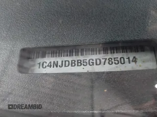 2016 Jeep Compass Sport с VIN 1C4NJDBB5GD785014, выставлен на аукционе IAAI как лот 42453207 с пробегом 56 904 миль миль и . История ставок и продаж доступна на DreamBid. Изображение 9.
