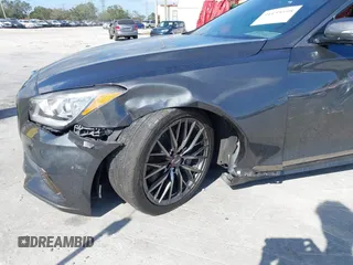 2020 Genesis G80 3.8L with VIN KMTFN4JE9LU332627, listed as a IAAI auction lot 41155598 with 70,070 mi miles. Bid and sale history available at carsss.com. Image 6.