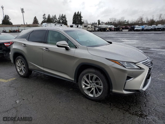 2019 Lexus RX with VIN 2T2BGMCA0KC034573, listed as a Copart auction lot 43520385 with 52,412 mi miles and Salvage Title. Bid and sale history available at carsss.com. Image 4.