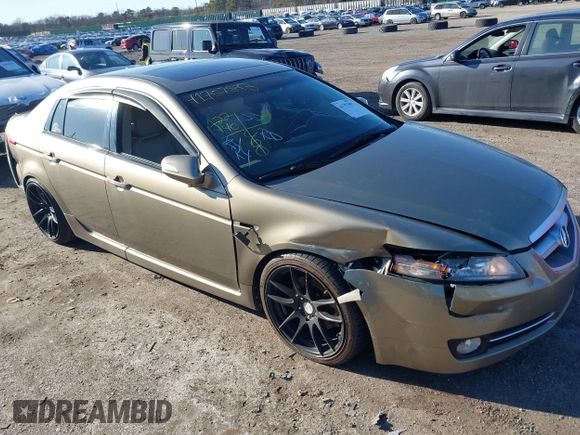 2008 Acura TL with VIN 19UUA66278A021848, listed as a IAAI auction lot 41757893 with 122,940 mi miles. Bid and sale history available at carsss.com. Image 6.