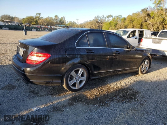 2011 Mercedes-Benz C with VIN WDDGF5EB8BA520485, listed as a Copart auction lot 48721045 with 167,179 mi miles and Salvage Title. Bid and sale history available at carsss.com. Image 3.