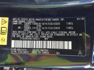 2019 Lexus RX 350 с VIN 2T2BZMCA0KC186623, выставлен на аукционе IAAI как лот 41589196 с пробегом 72 494 миль миль и . История ставок и продаж доступна на DreamBid. Изображение 9.