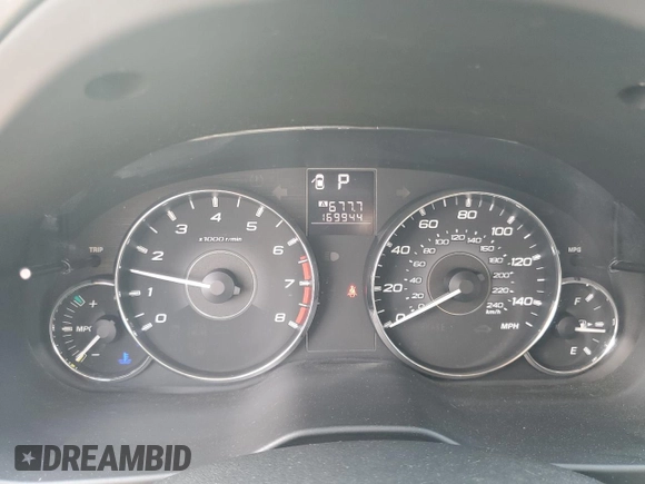 2012 Subaru Outback 2.5i with VIN 4S4BRCACXC3250904, listed as a Copart auction lot 59525945 with 169,944 mi miles and Salvage title. Bid and sale history available at DreamBid. Image 9.