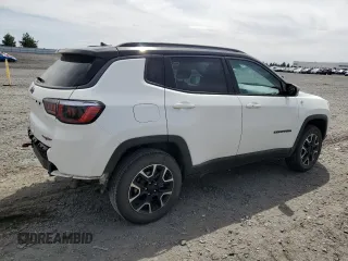 2020 Jeep Compass Trailhawk with VIN 3C4NJDDB5LT195235, listed as a Copart auction lot 62344635 with 65,378 mi miles and Salvage title. Bid and sale history available at DreamBid. Image 3.