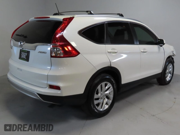 2015 Honda CR-V EX-L with VIN 5J6RM4H78FL109134, listed as a Copart auction lot 50782025 with 105,261 mi miles and Salvage Title. Bid and sale history available at carsss.com. Image 3.