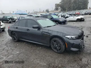 2023 BMW 3 Series 330i with VIN 3MW69FF02P8D60443, listed as a Copart auction lot 43405365 with 0 mi miles and Salvage Title. Bid and sale history available at carsss.com. Image 4.