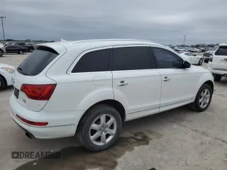 2015 Audi Q7 3.0T Premium with VIN WA1CGAFE8FD017755, listed as a Copart auction lot 45472515 with 0 mi miles and Salvage Title. Bid and sale history available at carsss.com. Image 3.