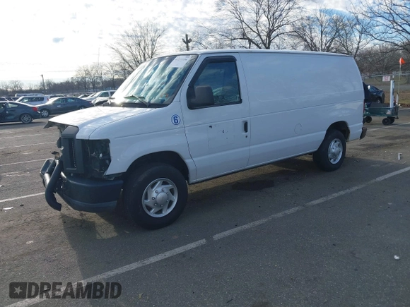 2011 Ford Econoline Cargo Commercial with VIN 1FTNE1EL5BDA40568, listed as a IAAI auction lot 41211154 with 182,527 mi miles and . Bid and sale history available at carsss.com. Image 2.