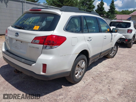 2012 Subaru Outback 2.5i with VIN 4S4BRCAC3C3287809, listed as a IAAI auction lot 42626421 with Not provided miles and . Bid and sale history available at DreamBid. Image 4.