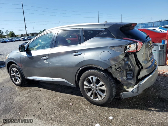 2016 Nissan Murano S with VIN 5N1AZ2MG5GN101170, listed as a Copart auction lot 49391835 with 58,054 mi miles and Salvage Title. Bid and sale history available at carsss.com. Image 2.