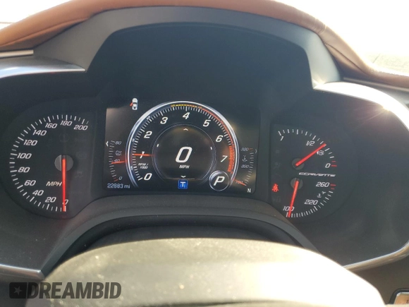 2017 Chevrolet Corvette 3LT with VIN 1G1YF2D75H5118511, listed as a Copart auction lot 43003065 with 22,883 mi miles and Salvage Title. Bid and sale history available at carsss.com. Image 9.