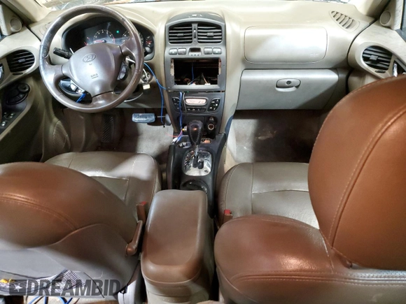 2004 Hyundai Santa Fe GLS with VIN KM8SC73E74U597688, listed as a Copart auction lot 44570985 with 213,584 mi miles and Salvage Title. Bid and sale history available at carsss.com. Image 8.